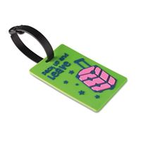 ETICHETTA BAGAGLIO PVC CON LOGO IN RILIEVO
